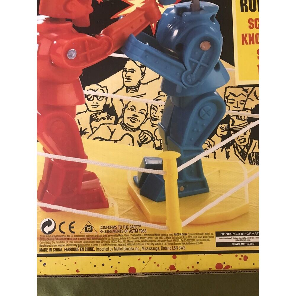 Rock Em Sock Em Robots Boxing 2008 Original Mattel Classic In Original Box - Picture 2 of 3